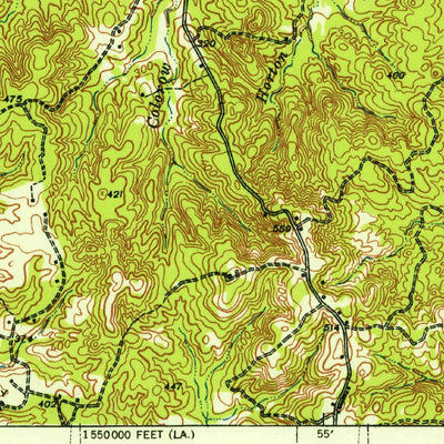 United States Geological Survey Patroon, TX-LA (1944, 62500-Scale) digital map