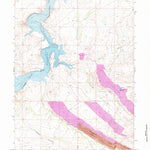 United States Geological Survey Pats Bottom, WY (1971, 24000-Scale) digital map
