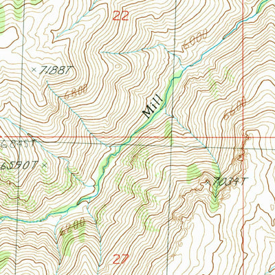 United States Geological Survey Pats Creek, ID (1989, 24000-Scale) digital map