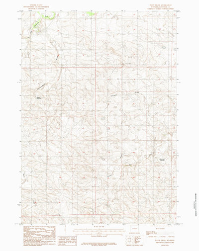 United States Geological Survey Patsy Draw, WY (1984, 24000-Scale) digital map