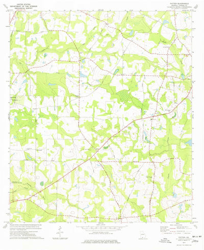 United States Geological Survey Patten, GA (1977, 24000-Scale) digital map