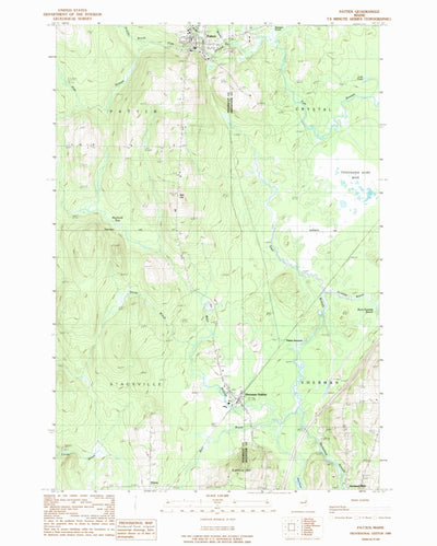 United States Geological Survey Patten, ME (1989, 24000-Scale) digital map