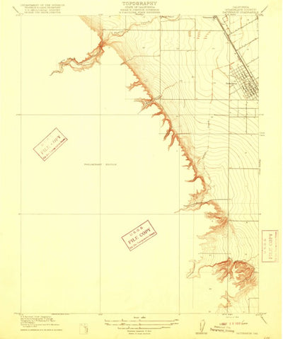 United States Geological Survey Patterson, CA (1916, 31680-Scale) digital map