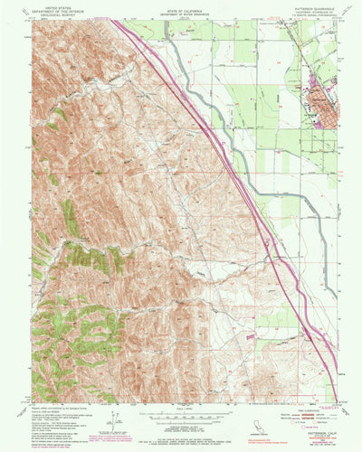 United States Geological Survey Patterson, CA (1953, 24000-Scale) digital map