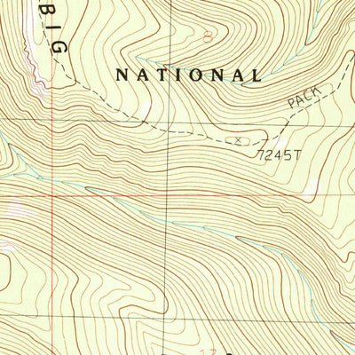 United States Geological Survey Patterson Canyon, MT (1986, 24000-Scale) digital map