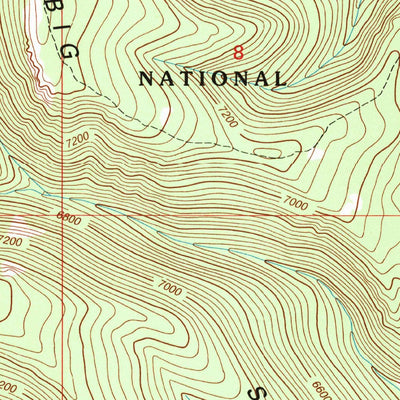 United States Geological Survey Patterson Canyon, MT (1995, 24000-Scale) digital map