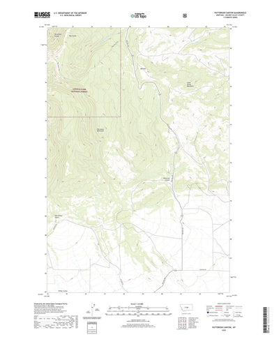 United States Geological Survey Patterson Canyon, MT (2020, 24000-Scale) digital map