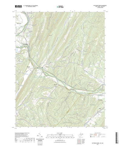 United States Geological Survey Patterson Creek, WV (2023, 24000-Scale) digital map