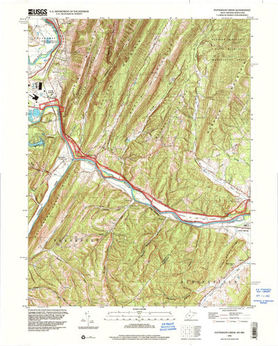 United States Geological Survey Patterson Creek, WV-MD (1996, 24000-Scale) digital map
