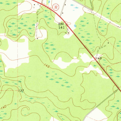 United States Geological Survey Patterson, GA (1971, 24000-Scale) digital map