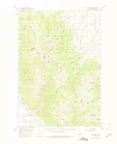 United States Geological Survey Patterson, ID (1956, 62500-Scale) digital map