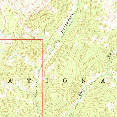 United States Geological Survey Patterson, ID (1956, 62500-Scale) digital map