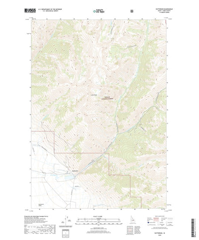 United States Geological Survey Patterson, ID (2020, 24000-Scale) digital map