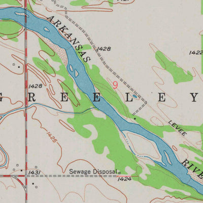 United States Geological Survey Patterson, KS (1958, 24000-Scale) digital map