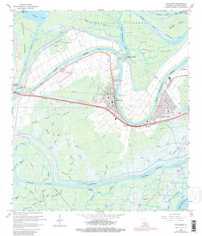 United States Geological Survey Patterson, LA (1966, 24000-Scale) digital map