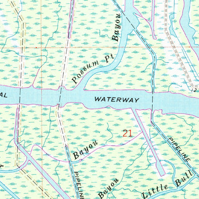 United States Geological Survey Patterson, LA (1966, 24000-Scale) digital map