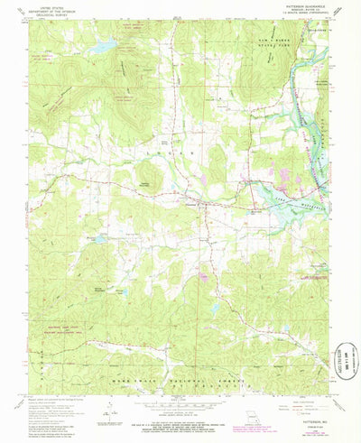 United States Geological Survey Patterson, MO (1968, 24000-Scale) digital map