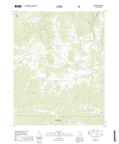 United States Geological Survey Patterson, MO (2021, 24000-Scale) digital map