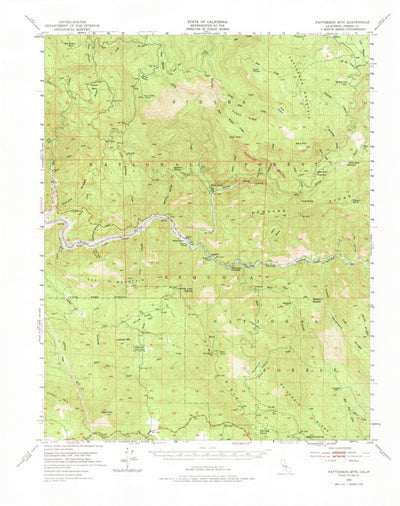 United States Geological Survey Patterson Mountain, CA (1952, 62500-Scale) digital map