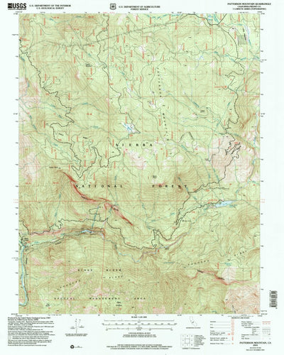 United States Geological Survey Patterson Mountain, CA (2004, 24000-Scale) digital map