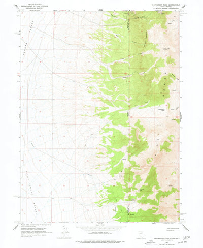 United States Geological Survey Patterson Pass, UT-NV (1967, 24000-Scale) digital map