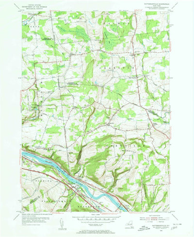 United States Geological Survey Pattersonville, NY (1954, 24000-Scale) digital map