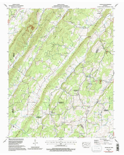 United States Geological Survey Pattie Gap, TN (1973, 24000-Scale) digital map