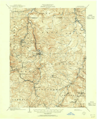 United States Geological Survey Patton, PA (1902, 62500-Scale) digital map