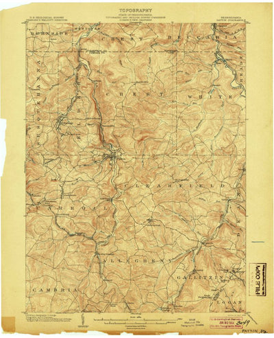 United States Geological Survey Patton, PA (1904, 62500-Scale) digital map