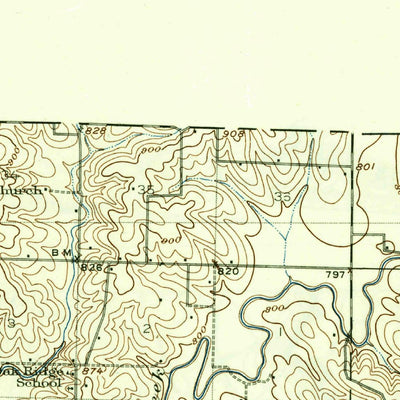 United States Geological Survey Pattonsburg, MO (1925, 62500-Scale) digital map