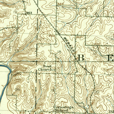 United States Geological Survey Pattonsburg, MO (1925, 62500-Scale) digital map