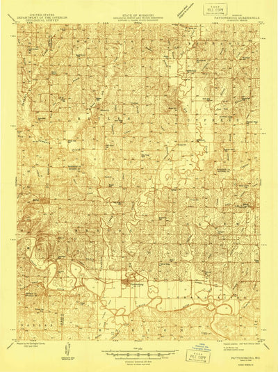 United States Geological Survey Pattonsburg, MO (1946, 48000-Scale) digital map