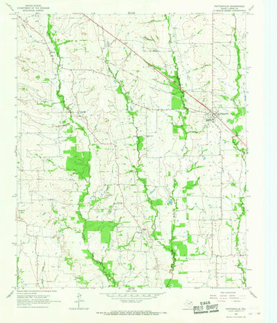 United States Geological Survey Pattonville, TX (1964, 24000-Scale) digital map