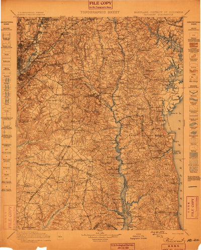 United States Geological Survey Patuxent, MD-DC (1899, 125000-Scale) digital map