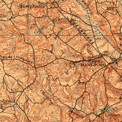 United States Geological Survey Patuxent, MD-DC (1906, 125000-Scale) digital map