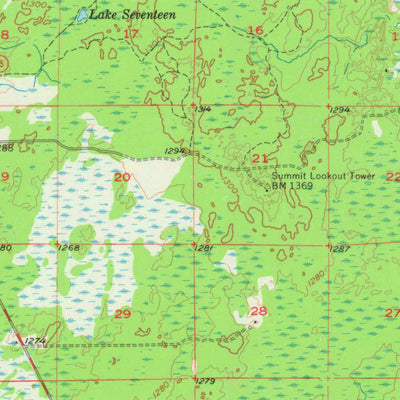 United States Geological Survey Patzau, WI (1955, 62500-Scale) digital map