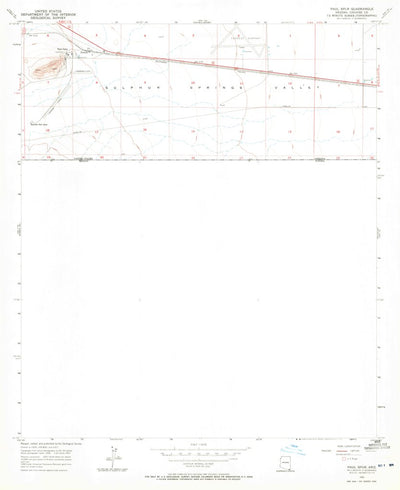 United States Geological Survey Paul Spur, AZ (1957, 24000-Scale) digital map