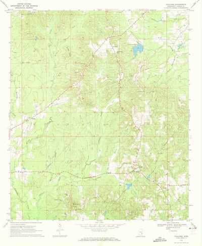 United States Geological Survey Paulding, MS (1970, 24000-Scale) digital map