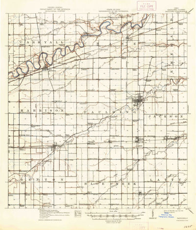 United States Geological Survey Paulding, OH (1914, 62500-Scale) digital map
