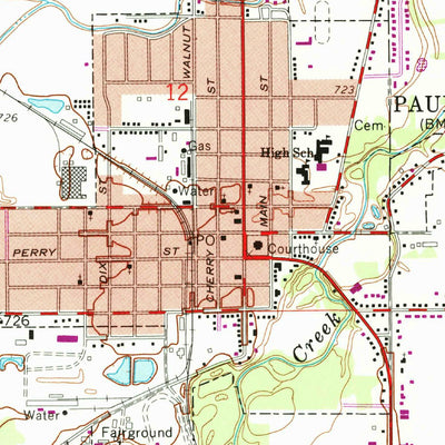United States Geological Survey Paulding, OH (1960, 24000-Scale) digital map