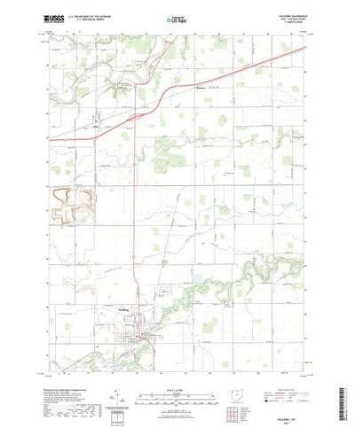 United States Geological Survey Paulding, OH (2023, 24000-Scale) digital map