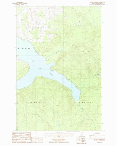 United States Geological Survey Paulette Brook, ME (1986, 24000-Scale) digital map