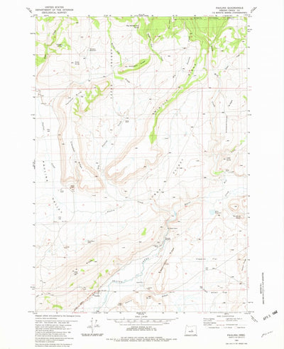 United States Geological Survey Paulina, OR (1981, 24000-Scale) digital map
