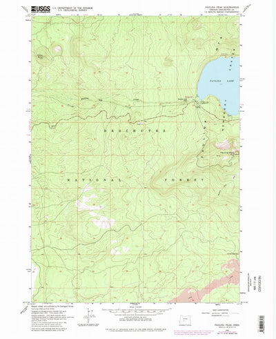 United States Geological Survey Paulina Peak, OR (1963, 24000-Scale) digital map