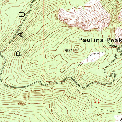United States Geological Survey Paulina Peak, OR (1963, 24000-Scale) digital map