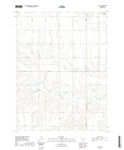 United States Geological Survey Pauline, NE (2021, 24000-Scale) digital map
