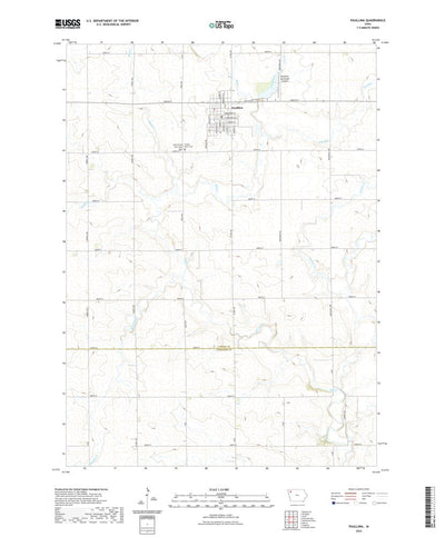 United States Geological Survey Paullina, IA (2022, 24000-Scale) digital map