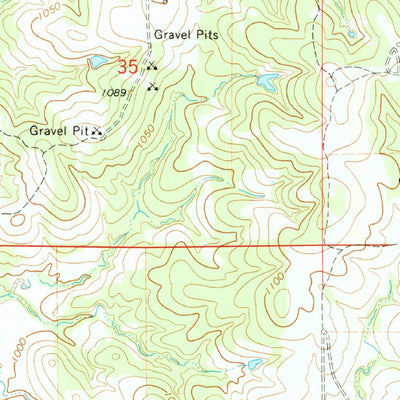 United States Geological Survey Pauls Valley NE, OK (1965, 24000-Scale) digital map