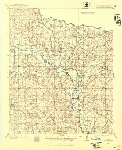 United States Geological Survey Pauls Valley, OK (1898, 125000-Scale) digital map