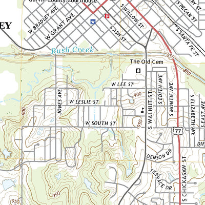 United States Geological Survey Pauls Valley, OK (2022, 24000-Scale) digital map